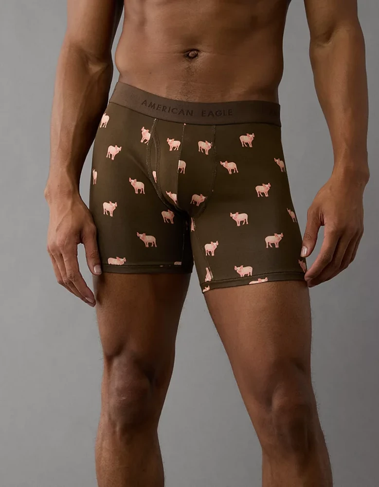 Caleçon boxeur ajusté classique de 6 po cochons pour hommes AEO