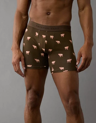 Caleçon boxeur ajusté classique de 6 po cochons pour hommes AEO