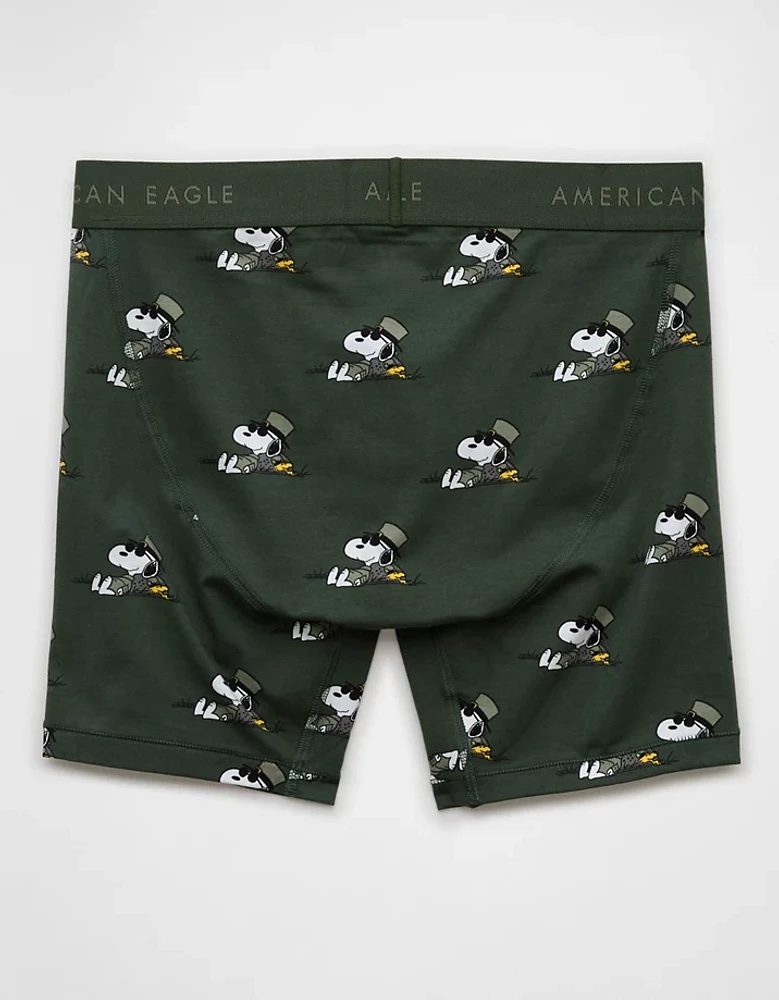 Caleçon boxeur ajusté classique de 6 po Snoopy la Saint-Patrick pour hommes AEO