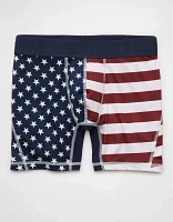 AEO Men's USA Stars & Stripes 6" Flex Boxer Brief