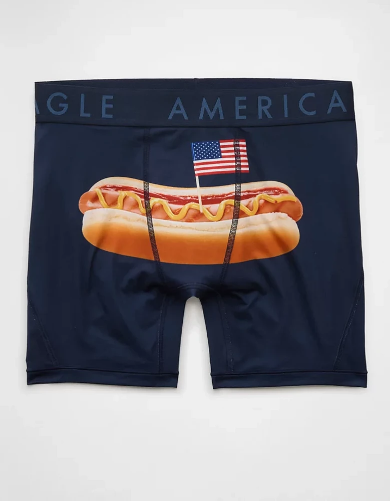 Caleçon boxeur ajusté Flex de 6 po hot-dogs USA pour hommes AEO