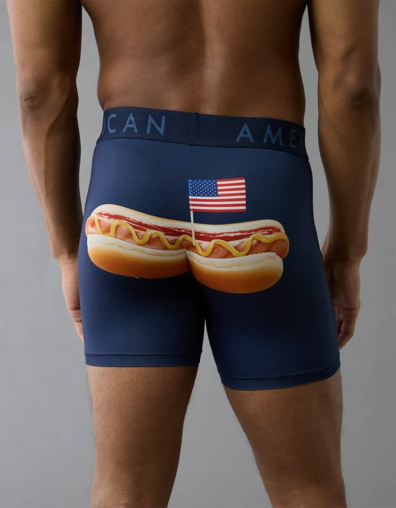 Caleçon boxeur ajusté Flex de 6 po hot-dogs USA pour hommes AEO