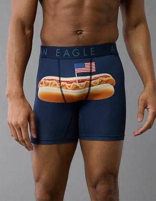 Caleçon boxeur ajusté Flex de 6 po hot-dogs USA pour hommes AEO