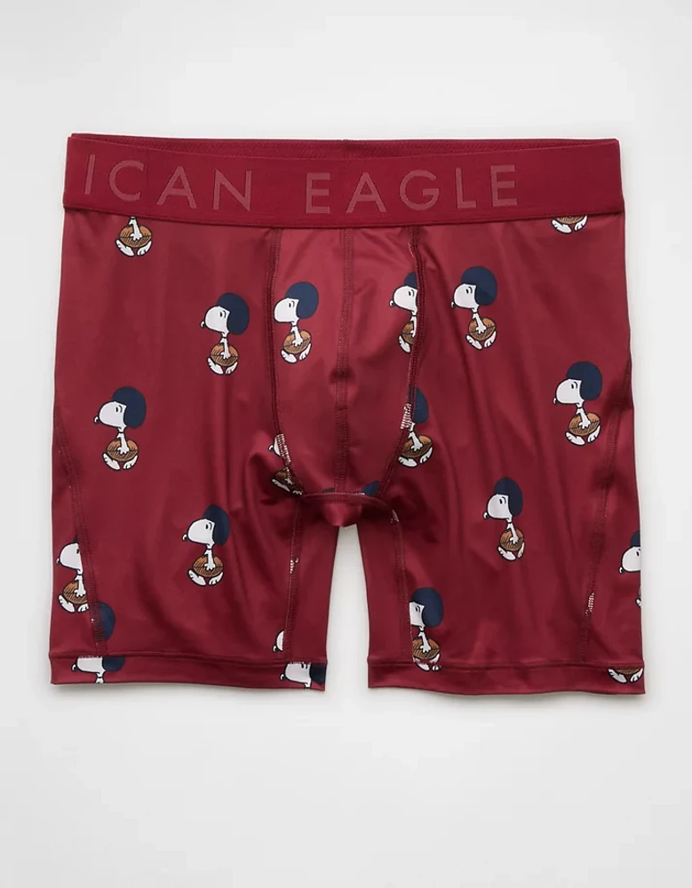 AEO Men's Snoopy Football 6" Flex Boxer Brief