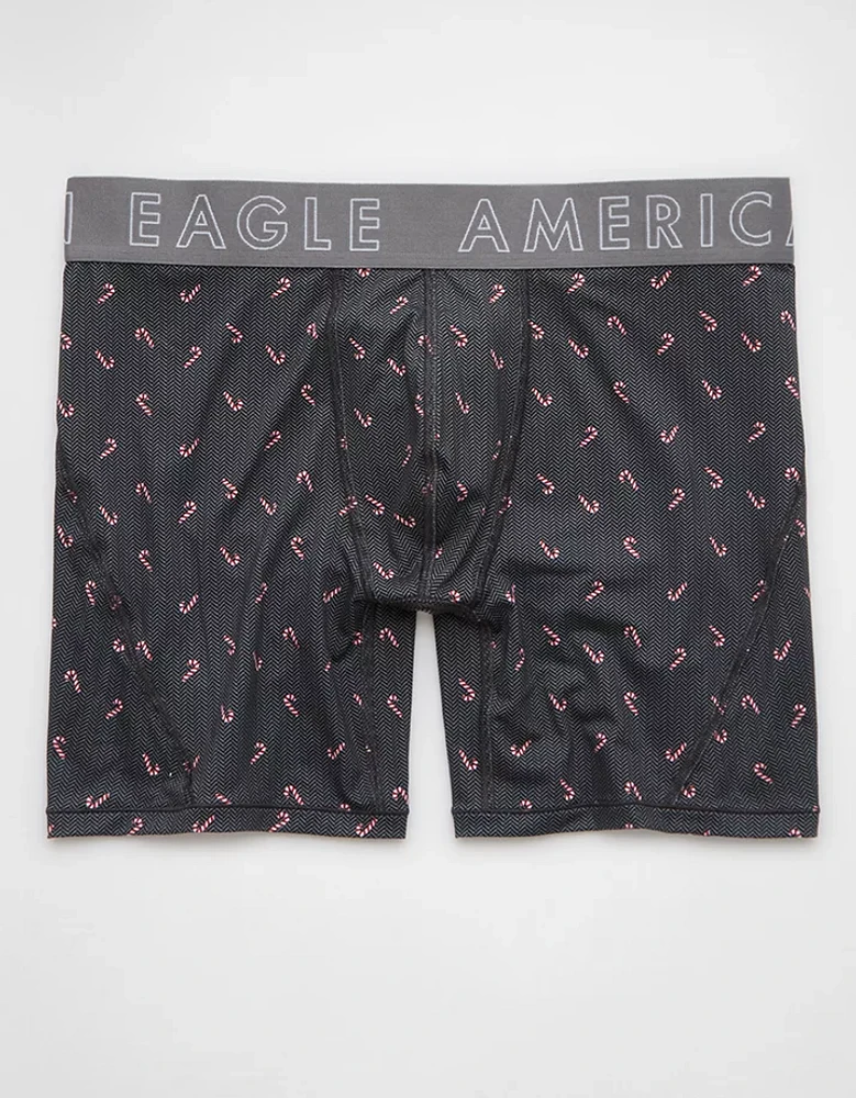 AEO Men's Tiny Candy Canes 6" Flex Boxer Brief