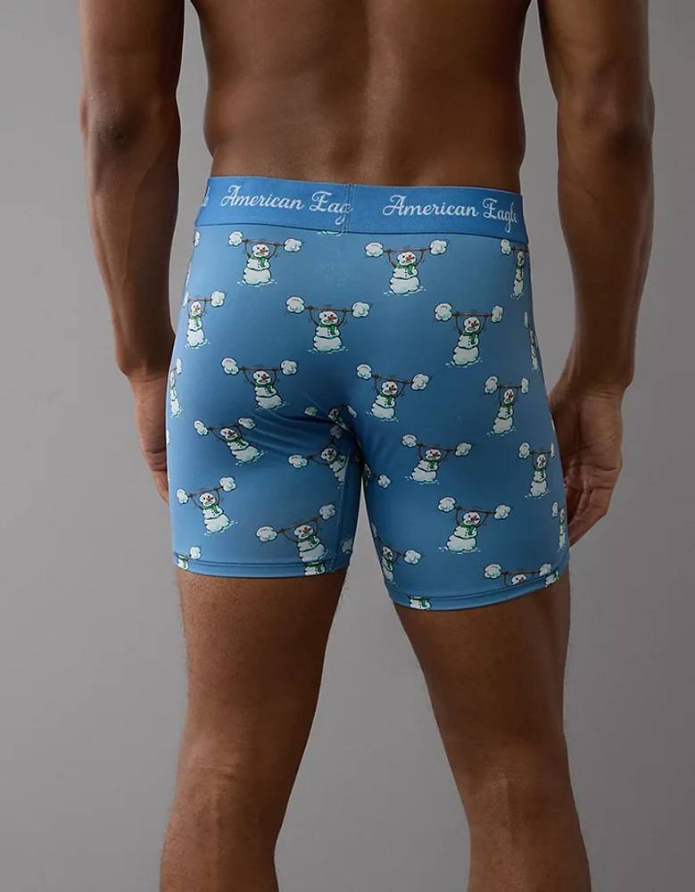 AEO Men's Snowman Gym 6" Flex Boxer Brief