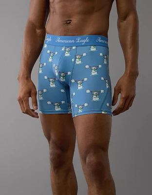 AEO Men's Snowman Gym 6" Flex Boxer Brief