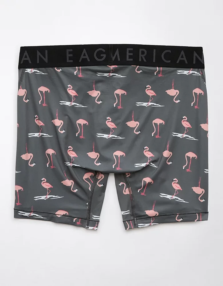 Caleçon boxeur ajusté Flex de 6 po étang flamants roses pour hommes AEO