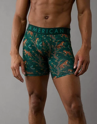 AEO Men's Tropical Leopards 6" Flex Boxer Brief