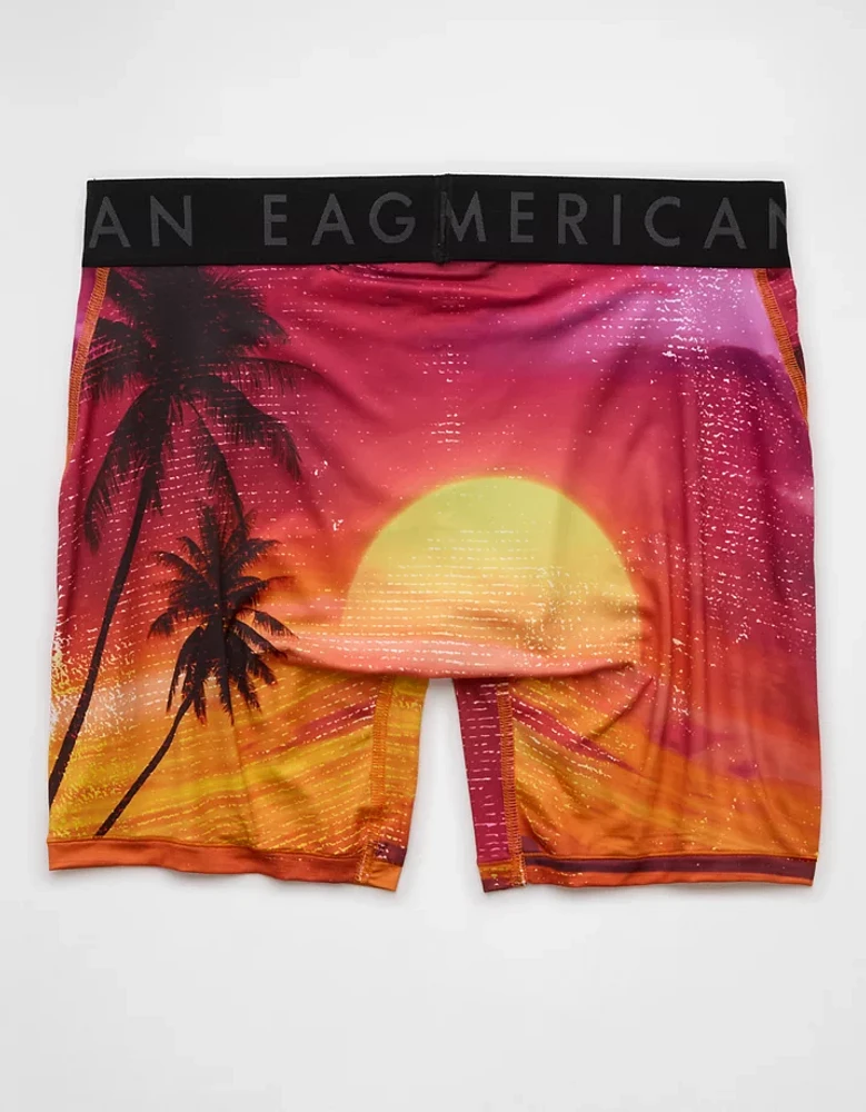 Caleçon boxeur ajusté Flex de 6 po coucher soleil pour hommes AEO