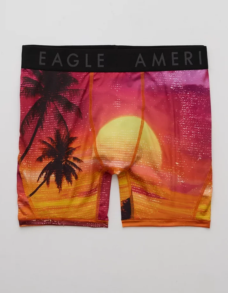 Caleçon boxeur ajusté Flex de 6 po coucher soleil pour hommes AEO
