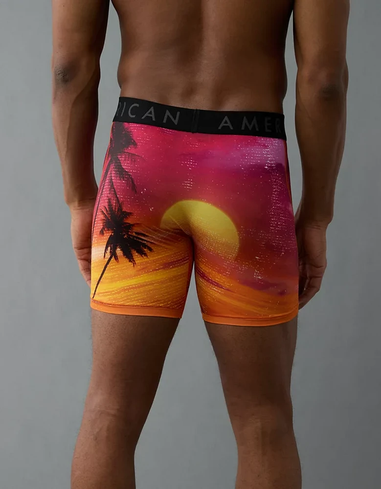 Caleçon boxeur ajusté Flex de 6 po coucher soleil pour hommes AEO