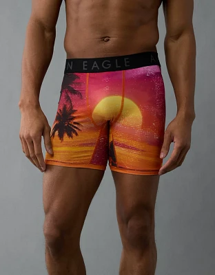 Caleçon boxeur ajusté Flex de 6 po coucher soleil pour hommes AEO