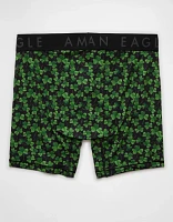 AEO Men's St. Patrick's Day Watercolor Clovers 6" Flex Boxer Brief