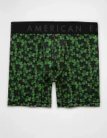 AEO Men's St. Patrick's Day Watercolor Clovers 6" Flex Boxer Brief