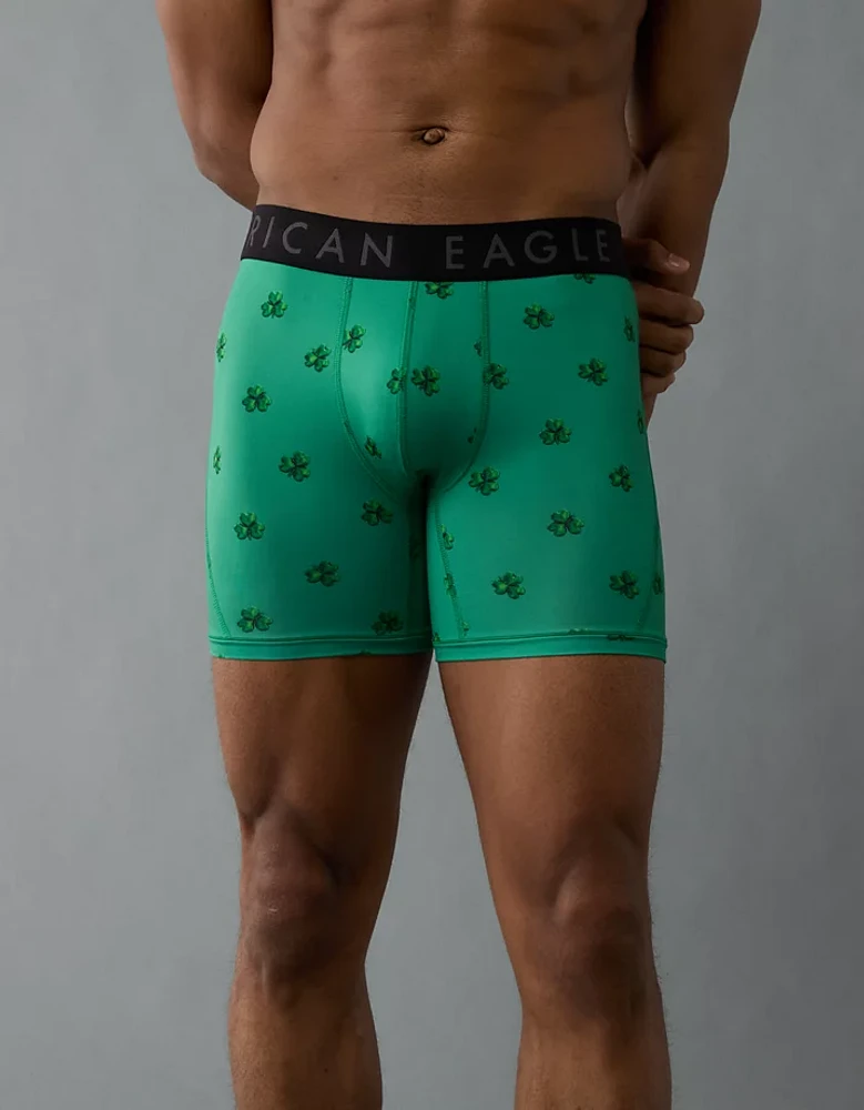 AEO Men's St. Patrick's Day Clover Balloons 6" Flex Boxer Brief