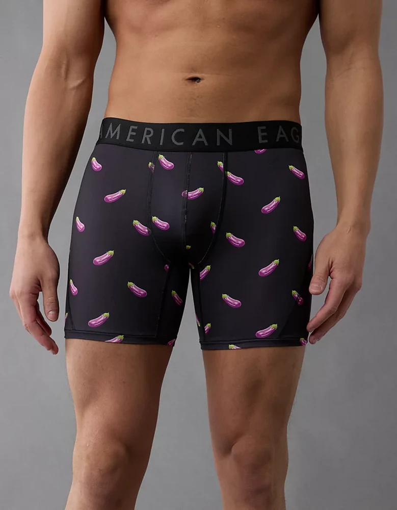 Caleçon boxeur ajusté Flex de 6 po aubergines pour hommes AEO