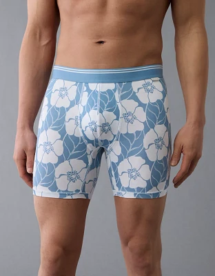 Caleçon boxeur ajusté ultradoux de 6 po motif floral pour hommes AEO