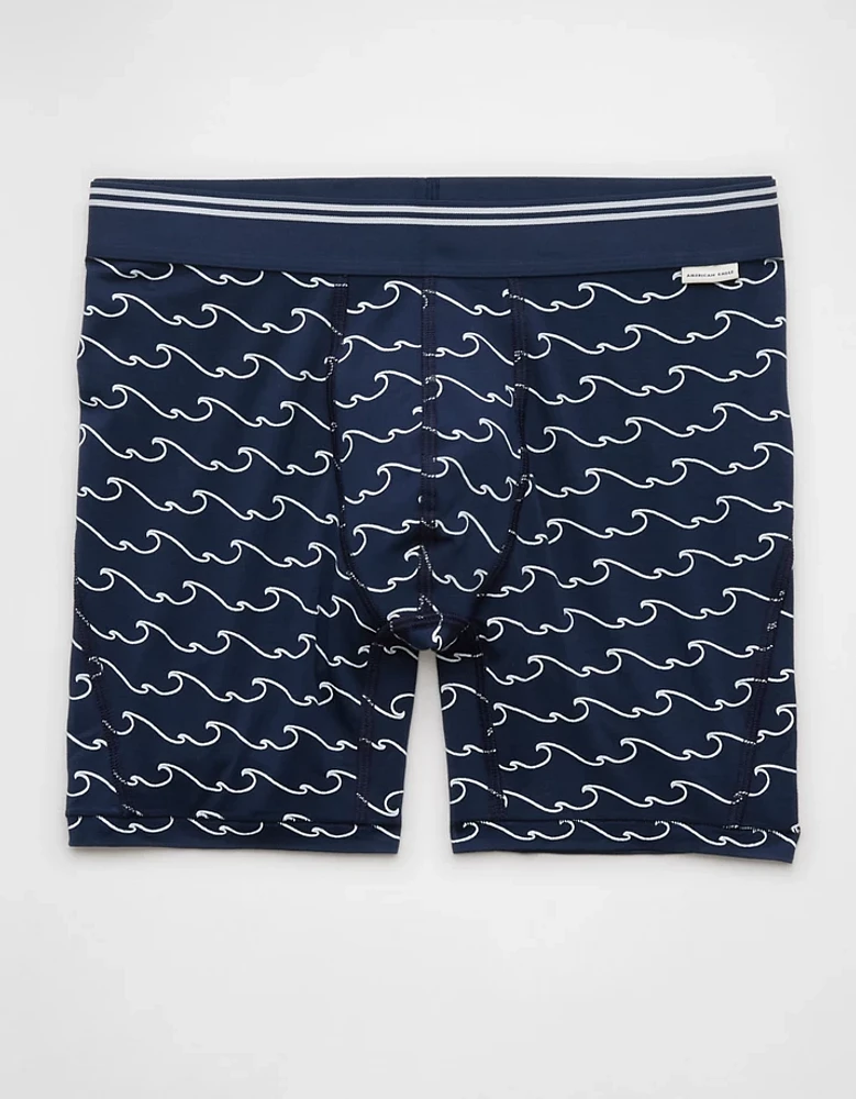 AEO Men's Wavy Stripes 6" Ultra Soft Boxer Brief