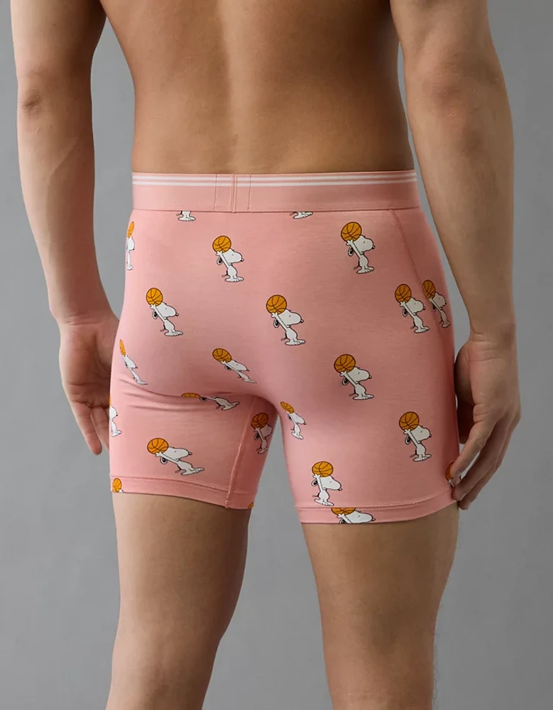 AEO Men's Snoopy Basketball 6" Ultra Soft Boxer Brief