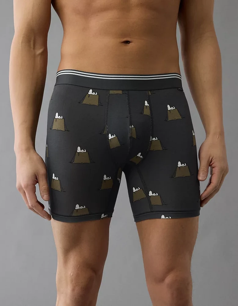 Caleçon boxeur ajusté ultradoux de 6 po tente Snoopy pour hommes AEO