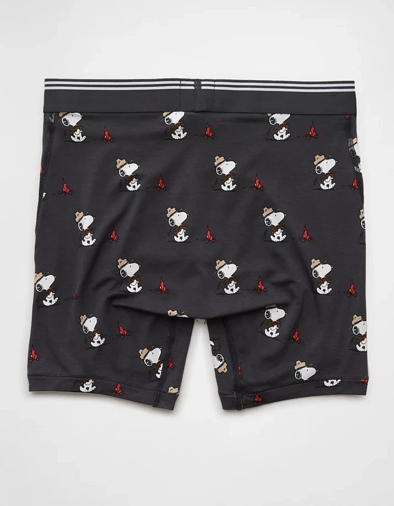 Caleçon boxeur ajusté ultradoux de 6 po camp Snoopy pour hommes AEO