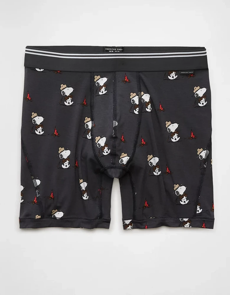 Caleçon boxeur ajusté ultradoux de 6 po camp Snoopy pour hommes AEO