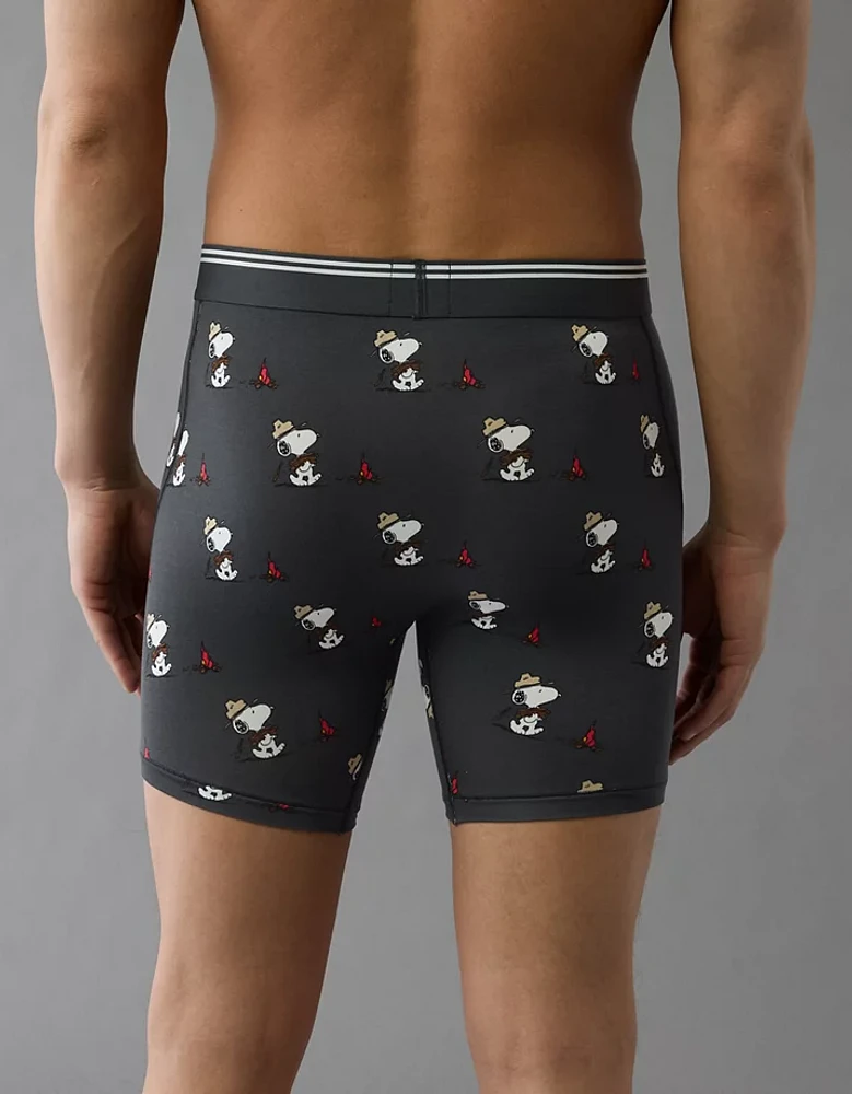 Caleçon boxeur ajusté ultradoux de 6 po camp Snoopy pour hommes AEO