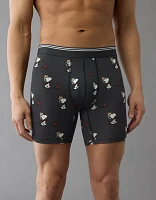 Caleçon boxeur ajusté ultradoux de 6 po camp Snoopy pour hommes AEO