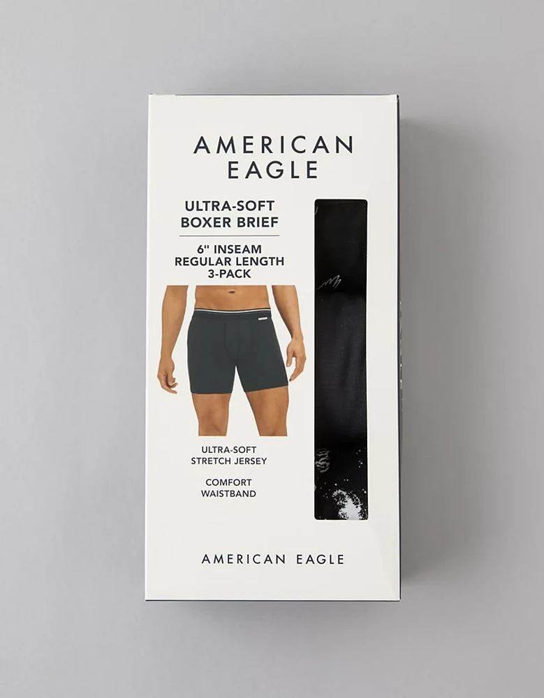 AEO Men's 6" Ultra Soft Boxer Brief -Pack