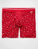 AEO Men's Candy Canes 6" Ultra Soft Boxer Brief