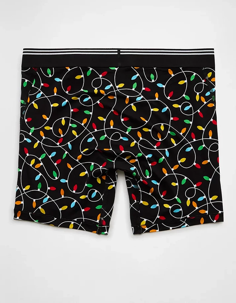 AEO Men's Christmas Lights 6" Ultra Soft Boxer Brief