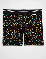 AEO Men's Christmas Lights 6" Ultra Soft Boxer Brief