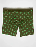 AEO Men's Christmas Holly 6" Ultra Soft Boxer Brief