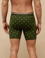 AEO Men's Christmas Holly 6" Ultra Soft Boxer Brief