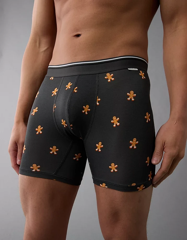 AEO Men's Gingerbread 6" Ultra Soft Boxer Brief