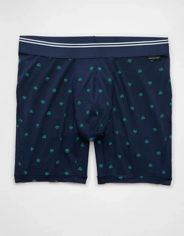 AEO Men's St. Patrick's Day Clovers 6" Ultra Soft Boxer Brief