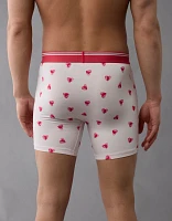 Caleçon boxeur ajusté ultradoux de 6 po cœurs la Saint-Valentin pour hommes AEO
