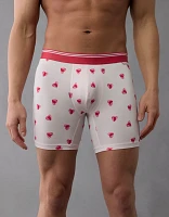 Caleçon boxeur ajusté ultradoux de 6 po cœurs la Saint-Valentin pour hommes AEO