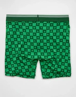 Caleçon boxeur ajusté ultradoux de 6 po à damier la Saint-Patrick pour hommes AEO