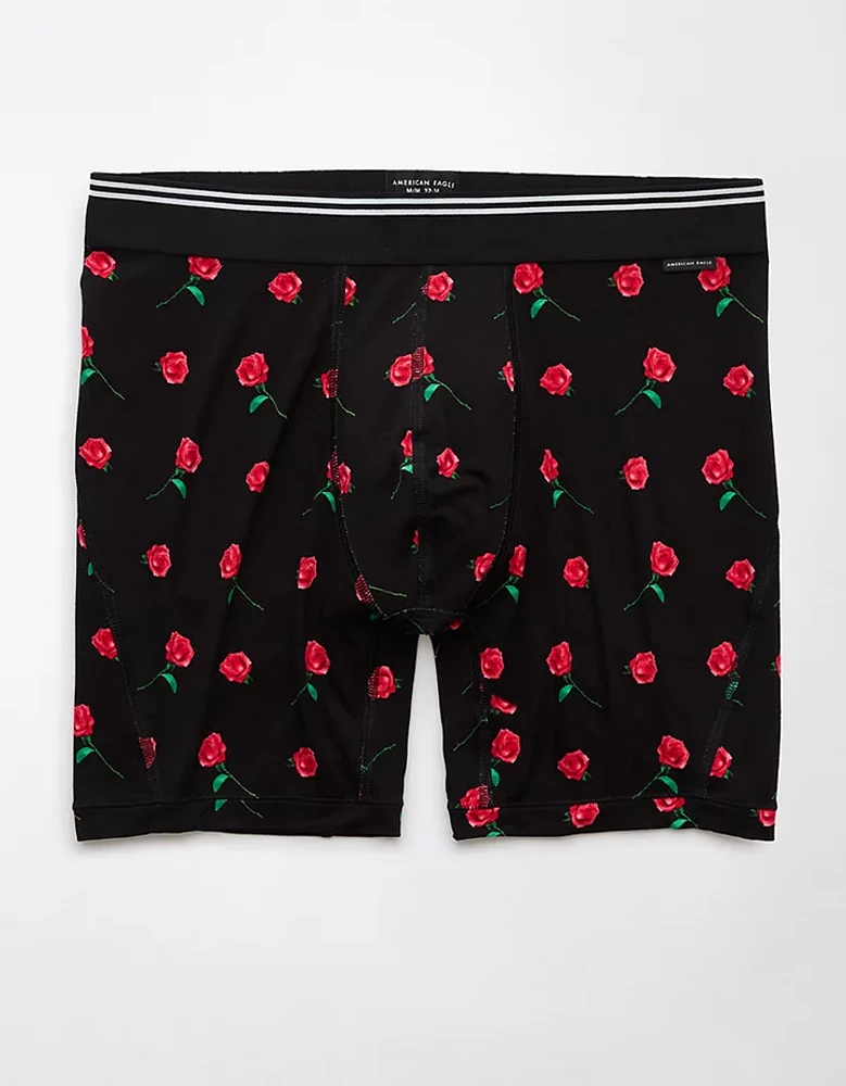 AEO Men's Valentine's Day Roses 6" Ultra Soft Boxer Brief