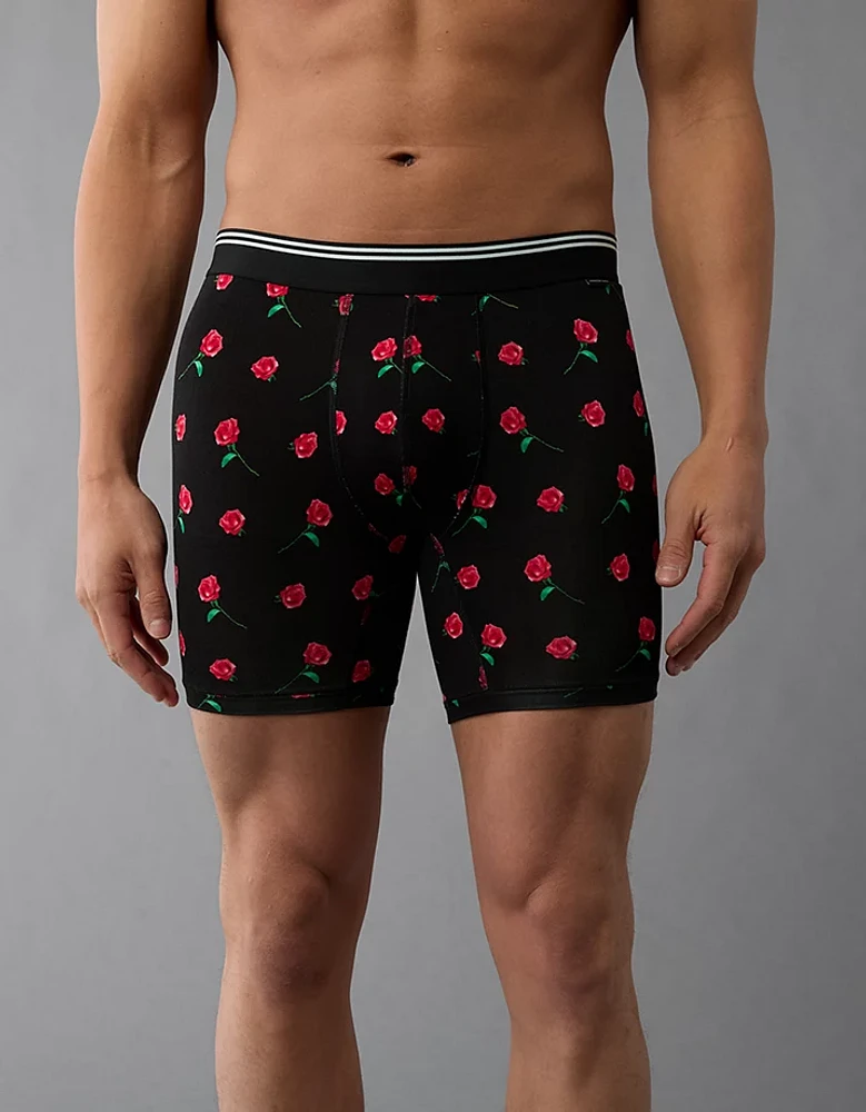 AEO Men's Valentine's Day Roses 6" Ultra Soft Boxer Brief