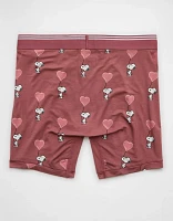 AEO Men's Valentine's Day Snoopy 6" Ultra Soft Boxer Brief