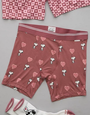 AEO Men's Valentine's Day Snoopy 6" Ultra Soft Boxer Brief