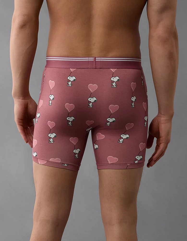 AEO Men's Valentine's Day Snoopy 6" Ultra Soft Boxer Brief