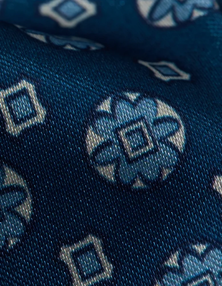 Caleçon boxeur à poche en satin imprimé pour hommes AEO