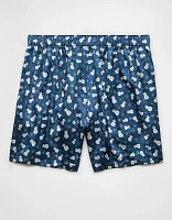 AEO Holiday Snowman Satin Pocket Boxer Short