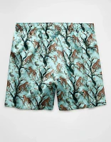 AEO Men's Tropical Leopards Satin Pocket Boxer Short