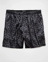 AEO Men's Leopard Satin Pocket Boxer Short