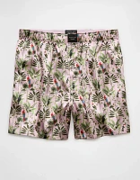 AEO Men's Bird Tapestry Satin Pocket Boxer Short